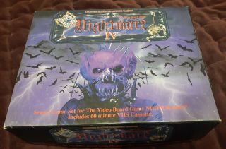 Nightmare Iv 4 Vhs Video Board Game Sequel Set 1993 Vintage 99 Complete