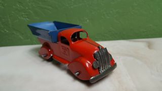 Marx O scale prewar tin toy train accessory dump truck old 2