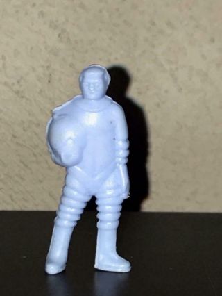 Scarce Cracker Jack Miniature Astronaut - 1950s Stand Up.  Light Blue Color