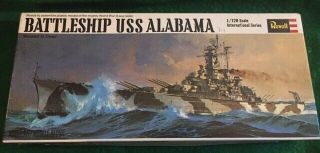 Vintage Revell 1/720 Battleship Uss Alabama - Model Kit,  Unbuilt