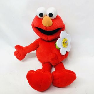 Elmo Loves You Talking Doll By Fisher - Price 16 " With Ligthup Flower