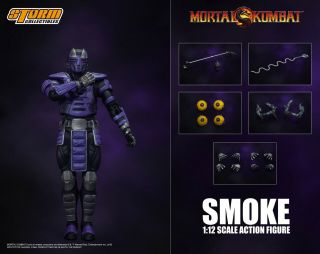 (, Will Ship At Oct 13 - 20) Storm Collectibles Mortal Kombat Smoke Nycc