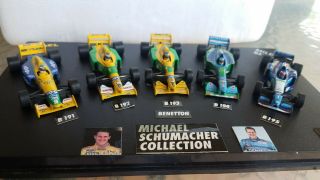 Minichamps 1/64 (micro) Michael Schumacher 5 Benetton Set F1 Formula 1 Custom