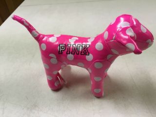 Victorias Secret Love Pink Mini Dog Polka Dot Vinyl Euc