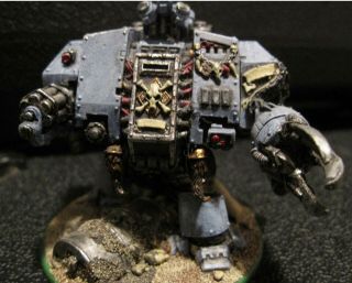 Warhammer 40k Space Wolves Venerable Dreadnought Oop Well Painted