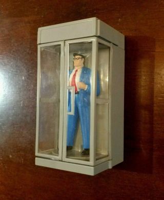 Vintage Superman & Clark Kent Phone Booth Jack In The Box Toy Dc Heroes Comics
