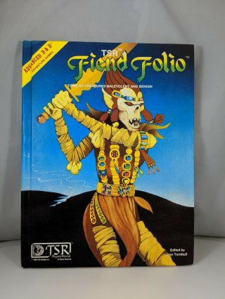 Advanced Dungeons And Dragons Fiend Folio Tsr 1981 Shape