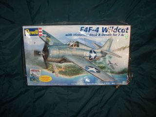 Nos - Revell F4f - 4 Wildcat - 1/32 Scale Model Kit 1082
