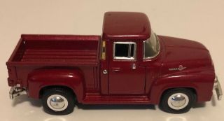1956 Ford F - 100 Red Truck 1:36 Scale Die Cast Metal Model Ford Motor Company