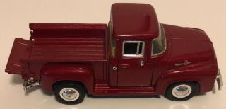 1956 Ford F - 100 Red Truck 1:36 Scale Die Cast Metal Model Ford Motor Company 2