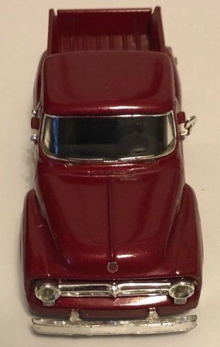1956 Ford F - 100 Red Truck 1:36 Scale Die Cast Metal Model Ford Motor Company 3