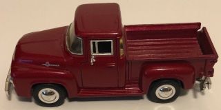 1956 Ford F - 100 Red Truck 1:36 Scale Die Cast Metal Model Ford Motor Company 4