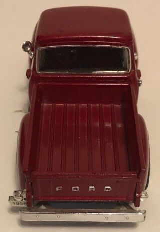 1956 Ford F - 100 Red Truck 1:36 Scale Die Cast Metal Model Ford Motor Company 5