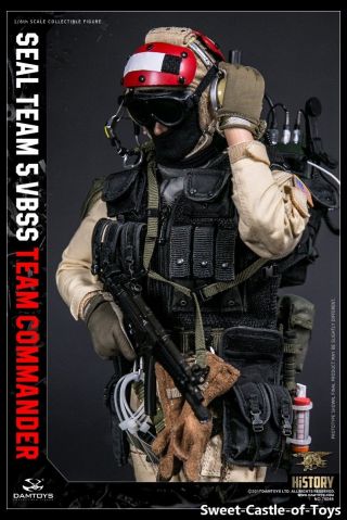 1/6 DamToys US Seal Team 5 VBSS Commander 78046 Action Figure Red Helmet DAM 2