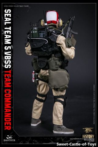 1/6 DamToys US Seal Team 5 VBSS Commander 78046 Action Figure Red Helmet DAM 3