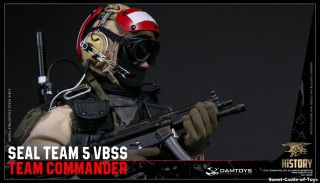 1/6 DamToys US Seal Team 5 VBSS Commander 78046 Action Figure Red Helmet DAM 4