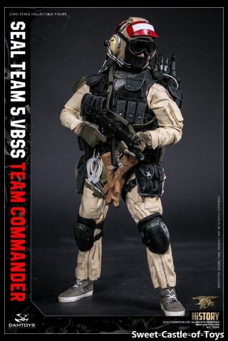 1/6 DamToys US Seal Team 5 VBSS Commander 78046 Action Figure Red Helmet DAM 5