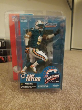 Jason Taylor,  Nfl,  Bowl Exclusive Mcfarlane,  One Of 5000,  Miami Dolphins
