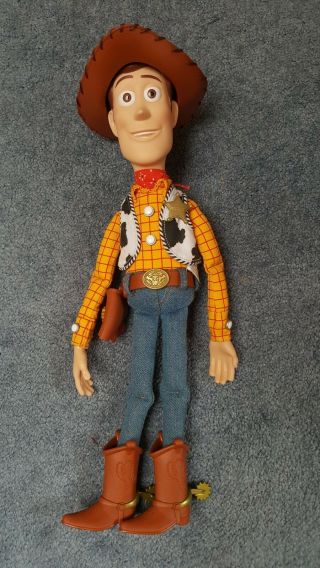 Disney Pixar Toy Story Pull String Woody Doll Thinkway Toys Figure Plush W Hat