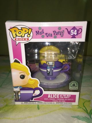 Alice At The Mad Tea Party Pop Rides 54 Vinyl Figure Funko Authentic