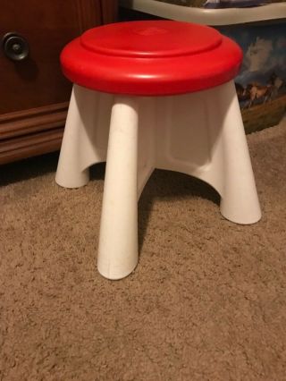 Step 2 Step2 Child Size Red & White Stool Childs Euc