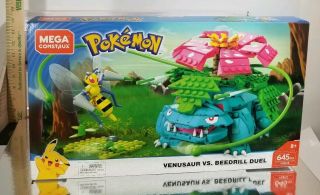 Mega Construx Pokemon Venusaur Vs.  Beedrill Duel Mattel In - Hand