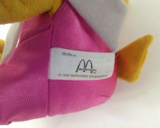 Vintage McDonald ' s 1997 Birdie Plush Doll 5