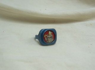 1951 Kellogg ' s Pep Cereal Babe Ruth Premium Ring Blue & Red Ring 3