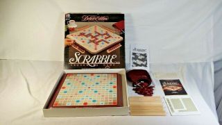 Scrabble Deluxe Edition Turntable Board Game 1989 Milton Bradley 4034