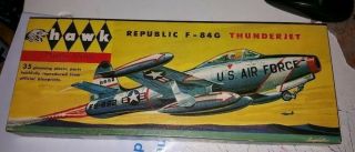 In Box: Hawk Republic F - 84g Thunderjet 505 - 98 Late 1950 