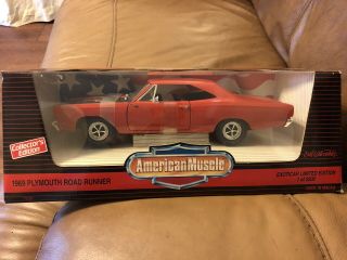 1/18 Scale 1969 Plymouth Road Runner Exoticar Limited Edition 1/2500 By Ertl