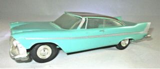 1958 Plymouth Belvedere Hard Top Dealer Promo,  Turquois w Brown Top 2