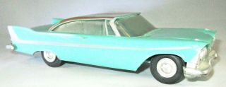 1958 Plymouth Belvedere Hard Top Dealer Promo,  Turquois w Brown Top 3