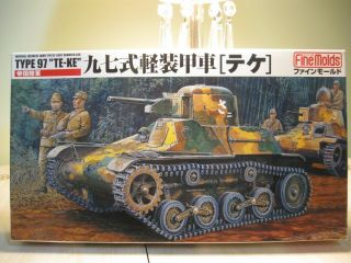 Fine Molds 1/35 Imperial Japanese Army Type 97 " Ts - Ke " Light Armored Car Fm10