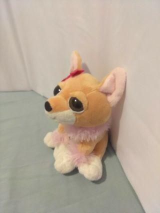 The Petting Zoo Chihuahua Puppy Dog Big Eyes plush doll girl pink bow (A) 2