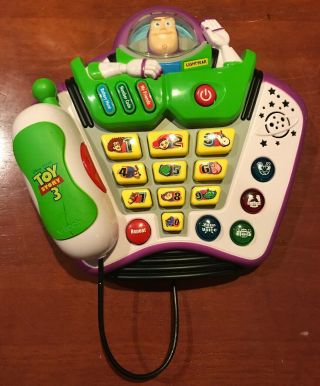 Vtech Buzz Lightyear Toy Story Disney Pixar Learning Talk Teach Light Up Phone