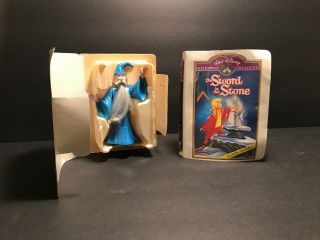 1995 Disney Sword In The Stone Merlin Figure & Box Mcdonalds Happy Meal Toy 6