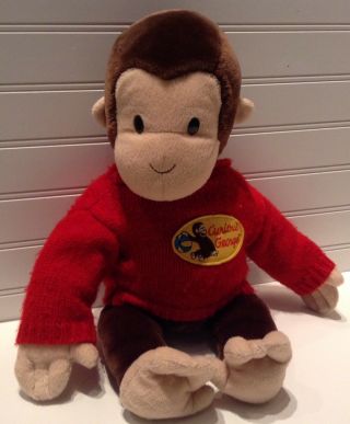 Pbs Kids Curious George Monkey 16 " Plush Stuffed Animal