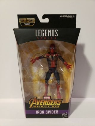 Marvel Legends Avengers Infinity War Iron Spider Action Figure - No Thanos Baf