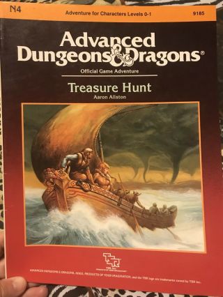 Advanced Dungeons & Dragons Treasure Hunt N4 Ad&d - Tsr - 9185