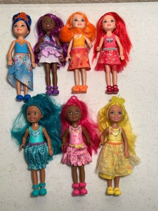 Barbie Dreamtopia Rainbow Cove Set Of 7 Kelly And Friends Dolls