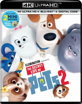 The Secret Life Of Pets 2 (2019) 4k Uhd Only With Case/artwork/slip Ships Now