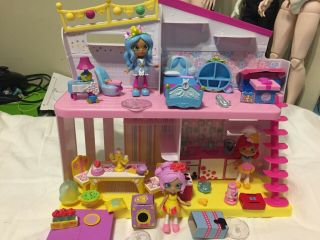 Shopkins Happy Places Disney Dolls With House Mostly Complete