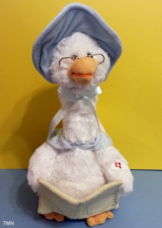Cuddle Barn Mother Goose Blue Animated Plush Toy Tells 5 Fairy Tales