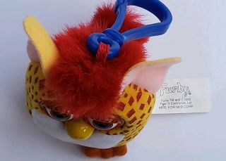 Two 2000 McDonalds Mini Furby Backpack Clip - on Plush Keychain Toys 5