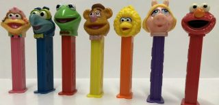 Sesame Street Elmo,  Big Bird,  Kermit The Frog & Friends Pez Candy Dispenser