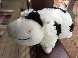 Pillow Pets Pee Wee Black And White Holstein Cow 