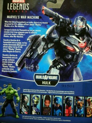 Marvel Legends War Machine Avengers Wave 4 BAF Hulk 6 - Inch Action Figure 2
