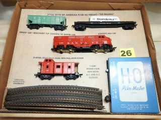 Gilbert American Flyer Ho Scale 30705 " The Old Reliable " Freight Train Set O.  B.