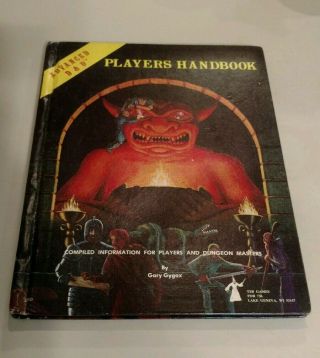 Ad&d Players Handbook 1st Edition 6th Printing Dungeons & Dragons